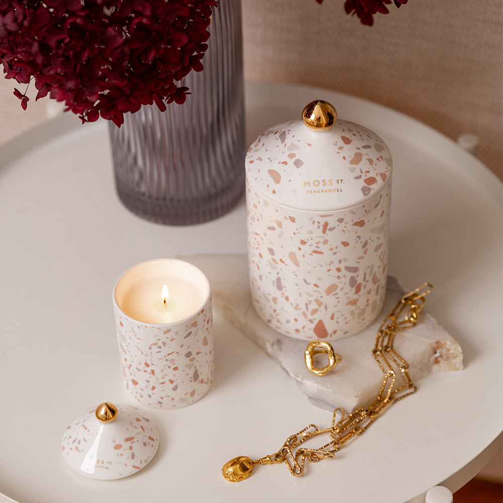 Camellia & White Lotus Ceramic Candle 100g Moss St. Fragrances