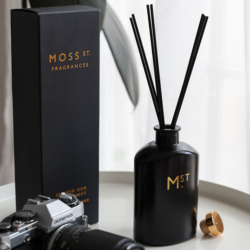 Large Black Diffuser Reeds 300ml (Contemporary) | Moss St. Fragrances